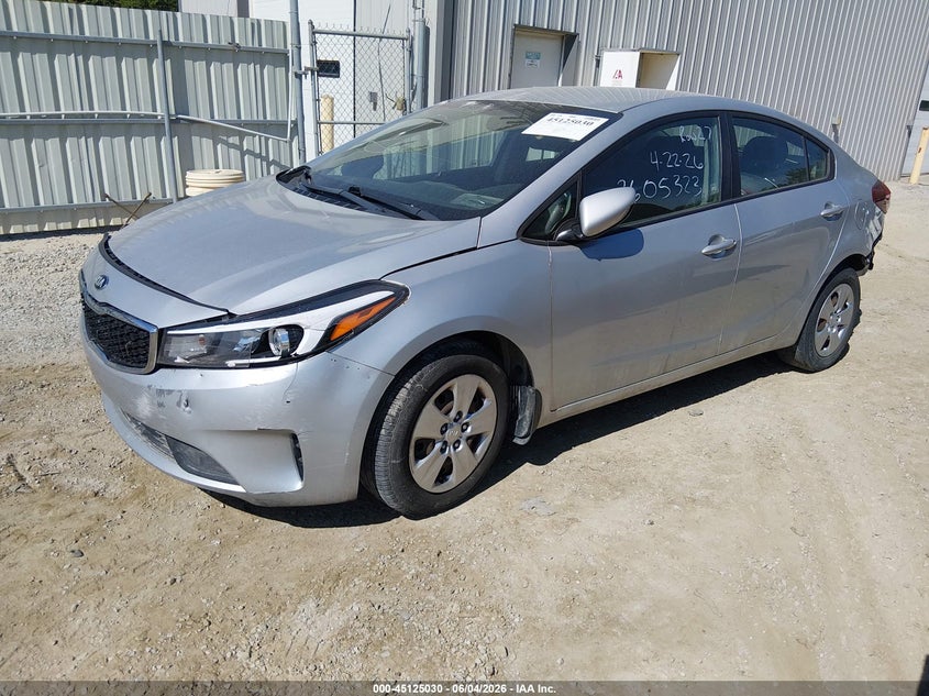 Vin: 3kpfk4a79je218731, lot: 45622646, kia forte lx 20182