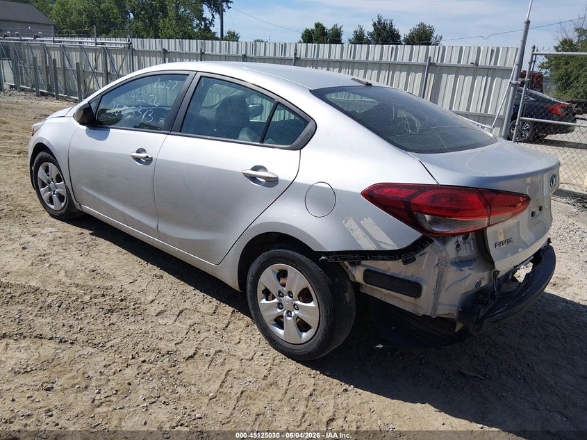 Vin: 3kpfk4a79je218731, lot: 45622646, kia forte lx 20183