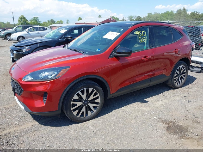 Vin: 1fmcu9bz3lub11958, lot: 45622668, ford escape se sport hybrid 20202
