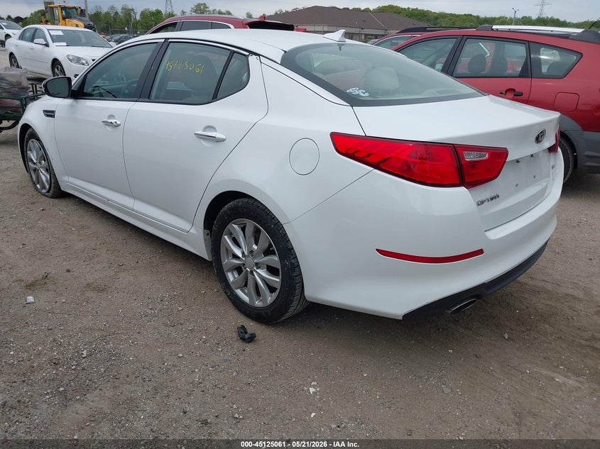 Vin: 5xxgm4a72fg498358, lot: 45622677, kia optima lx 20153