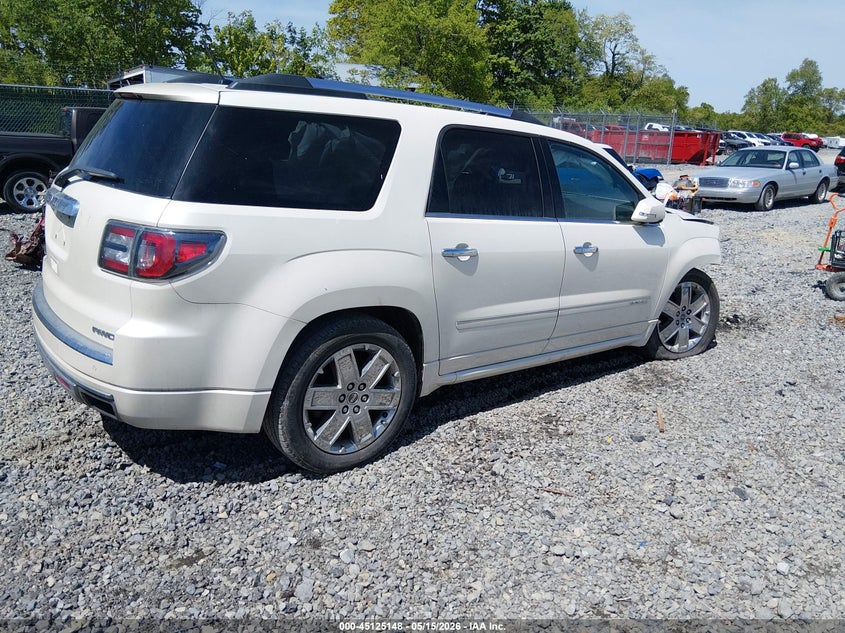 Vin: 1gkkvtkd6ej356048, lot: 45622764, gmc acadia denali 20144