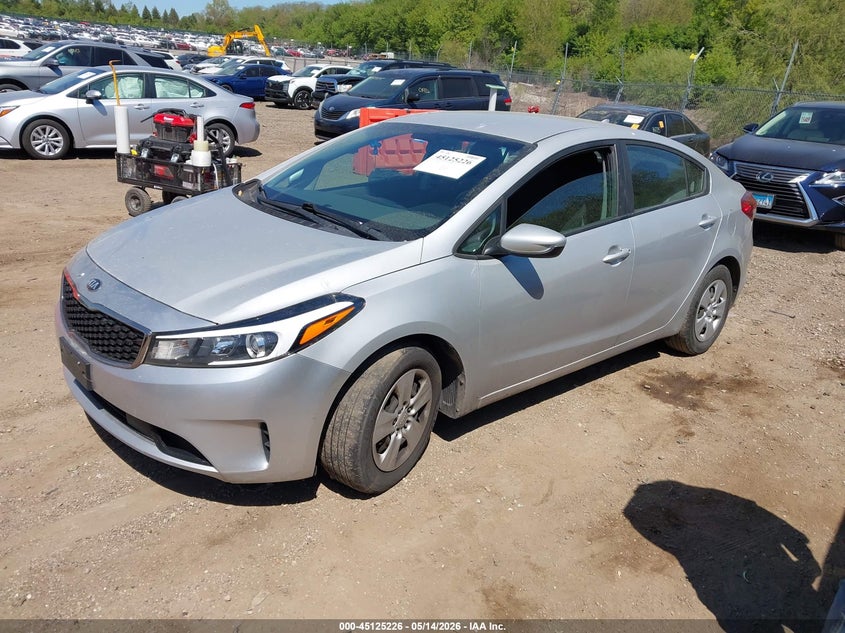 Vin: 3kpfk4a7xhe130412, lot: 45622842, kia forte lx 20172