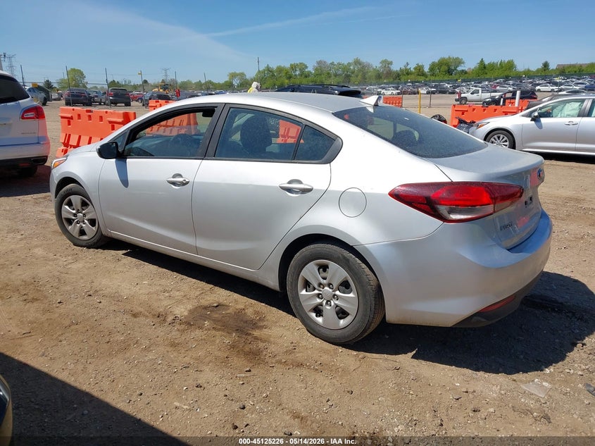 Vin: 3kpfk4a7xhe130412, lot: 45622842, kia forte lx 20173