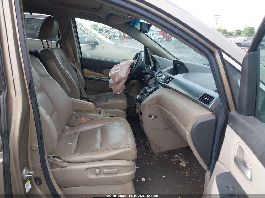 2012 Honda Odyssey 3.5 Touring/Touring Elite beige Lot 111045125587 Vin 5FNRL5H96CB006339