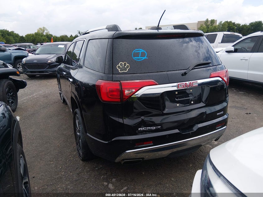Vin: 1gkknxls2hz226875, lot: 45623254, gmc acadia denali 20173