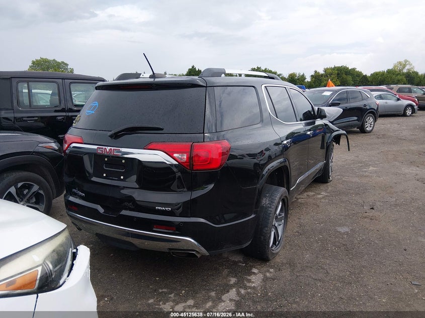 Vin: 1gkknxls2hz226875, lot: 45623254, gmc acadia denali 20174