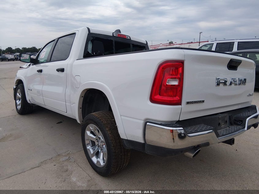 Vin: 3c6srffp6t4169387, lot: 45623583, ram 1500 big horn  4x4 5'7 box 20263