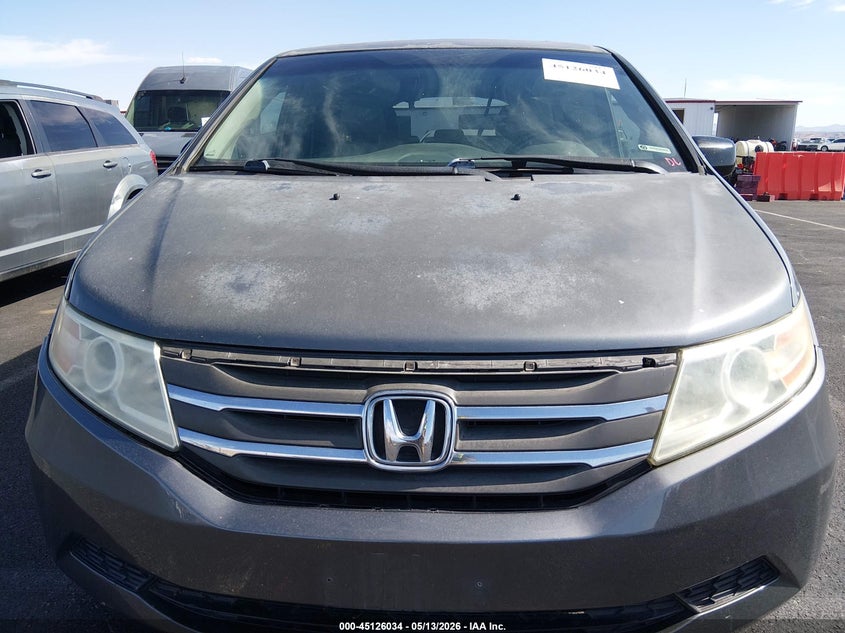 2011 Honda Odyssey 3.5 Ex-L grey Lot 111045126034 Vin 5FNRL5H67BB033442