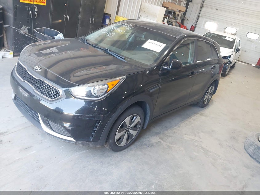 Vin: kndcb3lc9j5176516, lot: 45623767, kia niro fe 20182