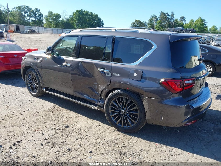 Vin: jn8az2af8n9742565, lot: 45623818, infiniti qx80 premium select 20223