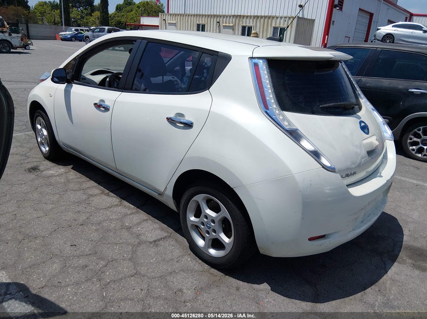 Vin: jn1az0cp4ct026612, lot: 45623896, nissan leaf sl 20123