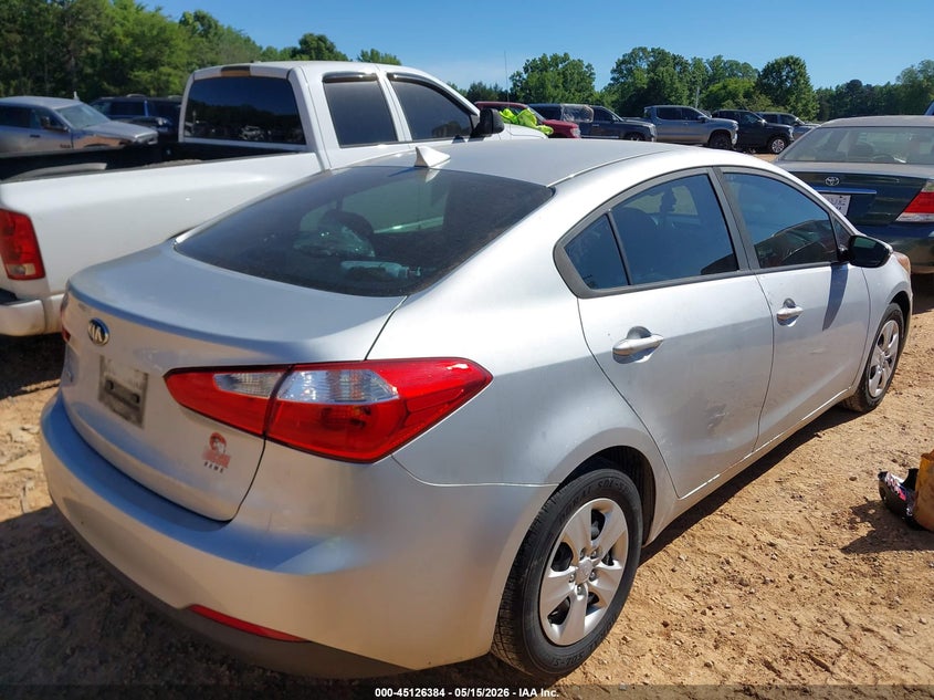 Vin: knafx4a66g5534081, lot: 45624000, kia forte lx 20164