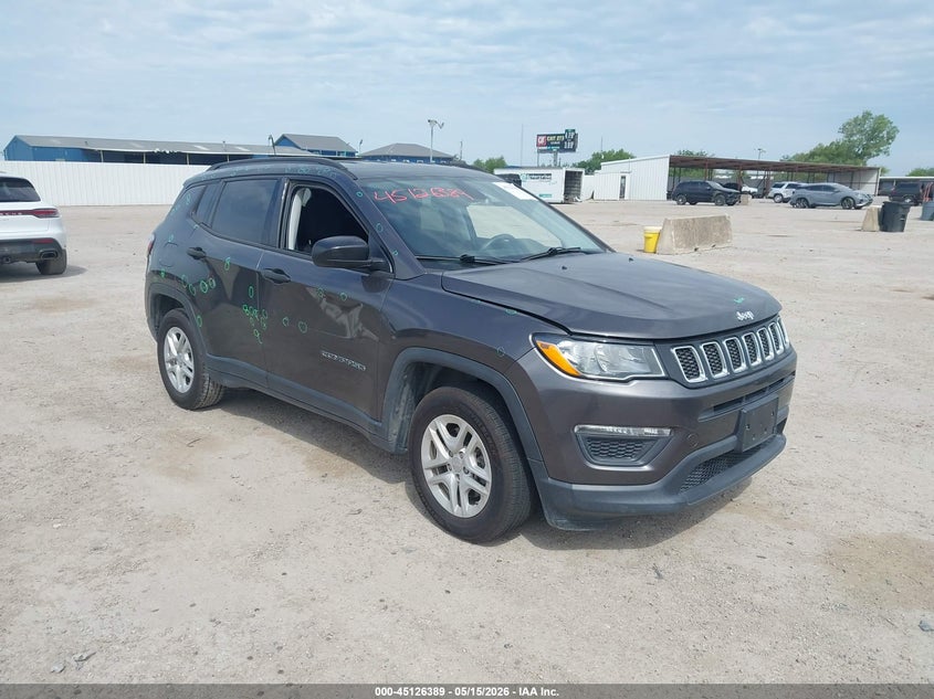 Vin: 3c4njcab0jt286909, lot: 45624005, jeep compass sport fwd 2018 img_1