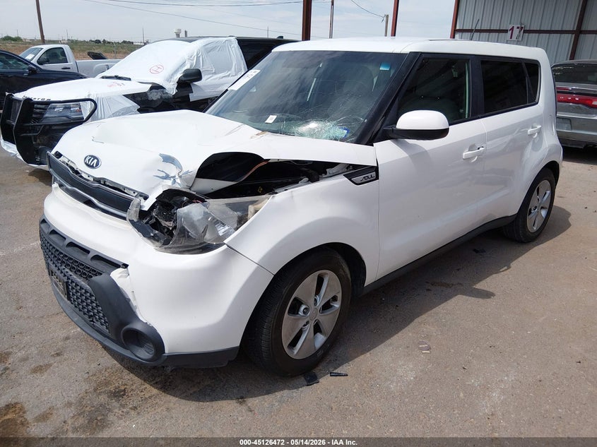 Vin: kndjn2a21g7358419, lot: 45624088, kia soul 20162