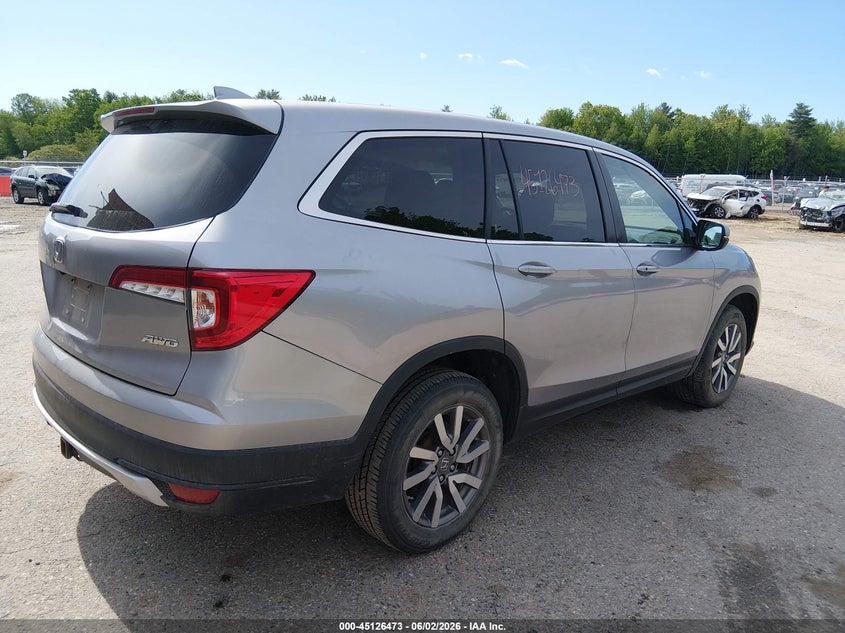 Vin: 5fnyf6h32mb029056, lot: 45624089, honda pilot awd ex 20214