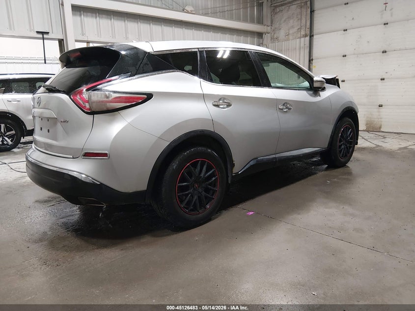 Vin: 5n1az2mh4gn109057, lot: 45624099, nissan murano platinum/s/sl/sv 20164