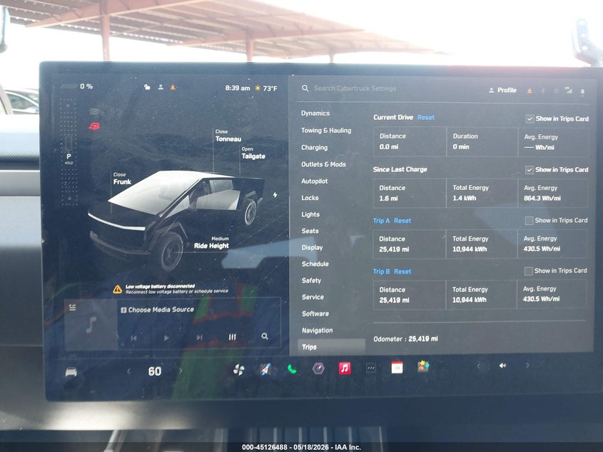 2025 Tesla Cybertruck All-Wheel Drive VIN: 7G2CEHEDXSA062657 Lot: 45126488