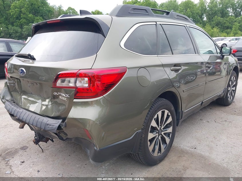 Vin: 4s4bsanc2g3334076, lot: 45624193, subaru outback 2.5i limited 20164