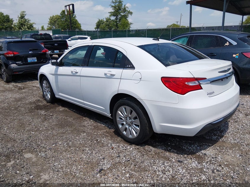 Vin: 1c3ccbab0en213741, lot: 45624212, chrysler 200 lx 20143