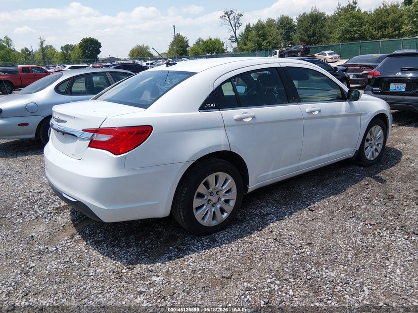 Vin: 1c3ccbab0en213741, lot: 45624212, chrysler 200 lx 20144
