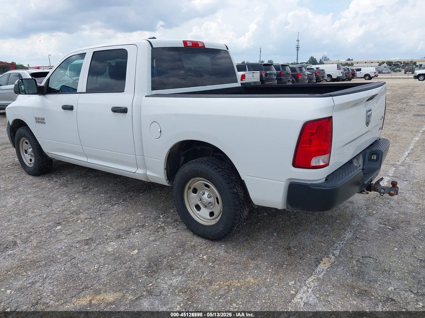 Vin: 1c6rr7kg3js348212, lot: 45624214, ram 1500 tradesman  4x4 5'7 box 20183