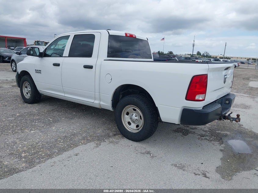 Vin: 1c6rr7kg3js348212, lot: 45624214, ram 1500 tradesman  4x4 5'7 box 20183