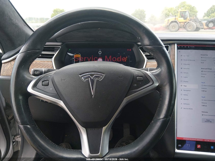 2017 Tesla Model S 100D/60D/75D/90D/P100D VIN: 5YJSA1E20HF190031 Lot: 45126604