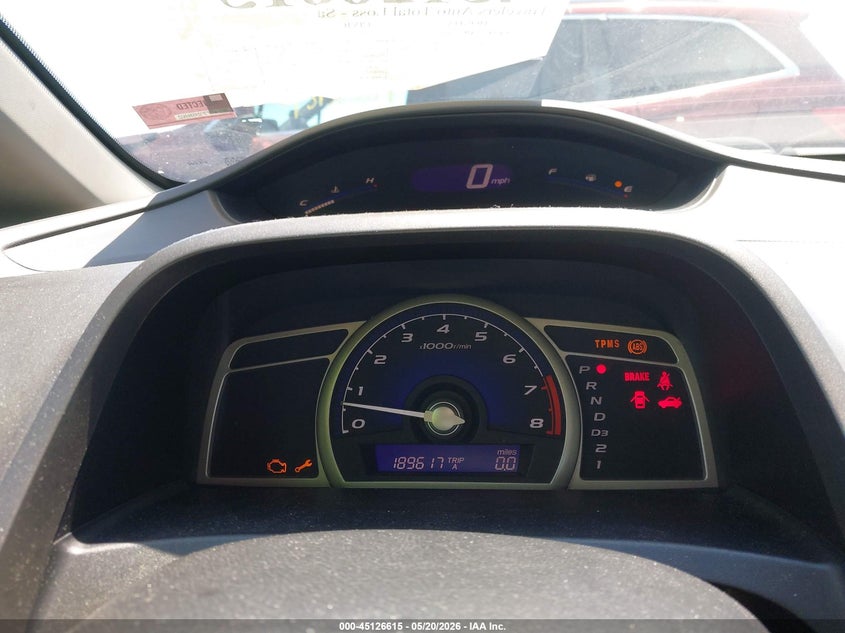 HONDA CIVIC 2010 VIN 2HGFA1F51AH581040