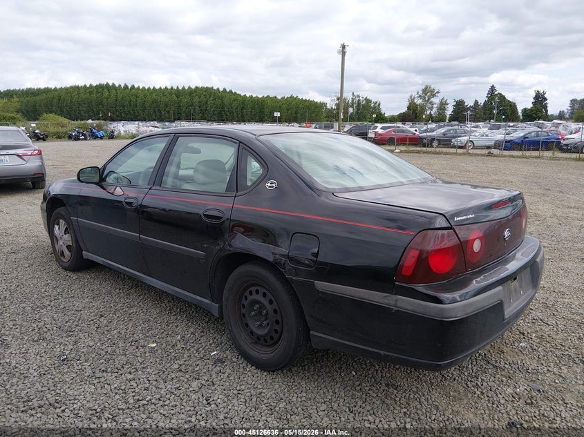 2003 CHEVROLET IMPALA SEDAN 3.8L V-6 200HP