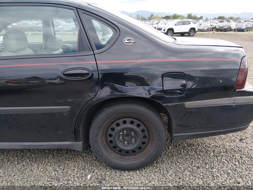 2003 CHEVROLET IMPALA SEDAN 3.8L V-6 200HP