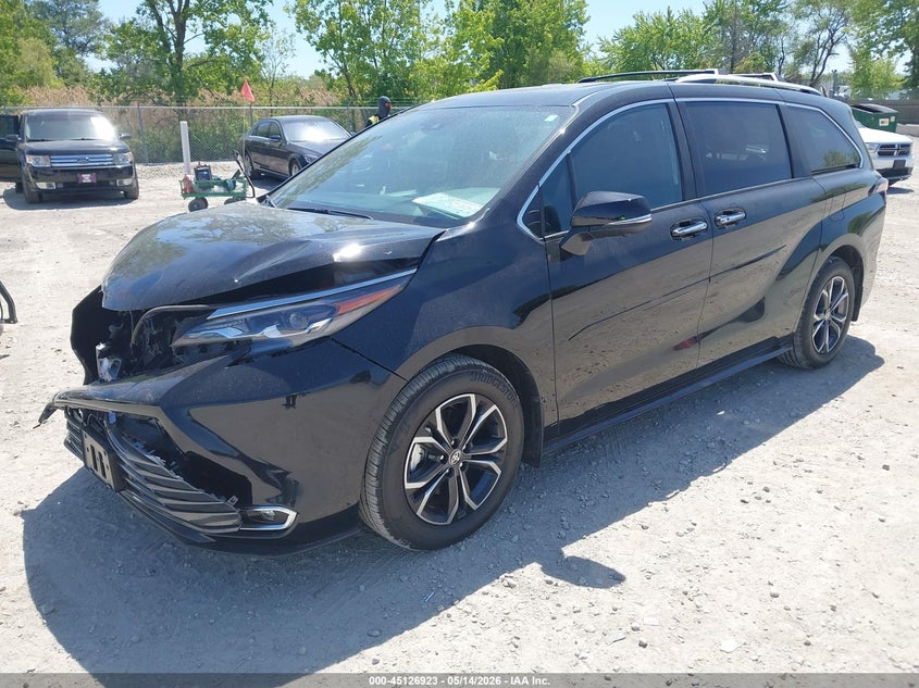 Vin: 5tdeskfc6ts245786, lot: 45624539, toyota sienna platinum 20262