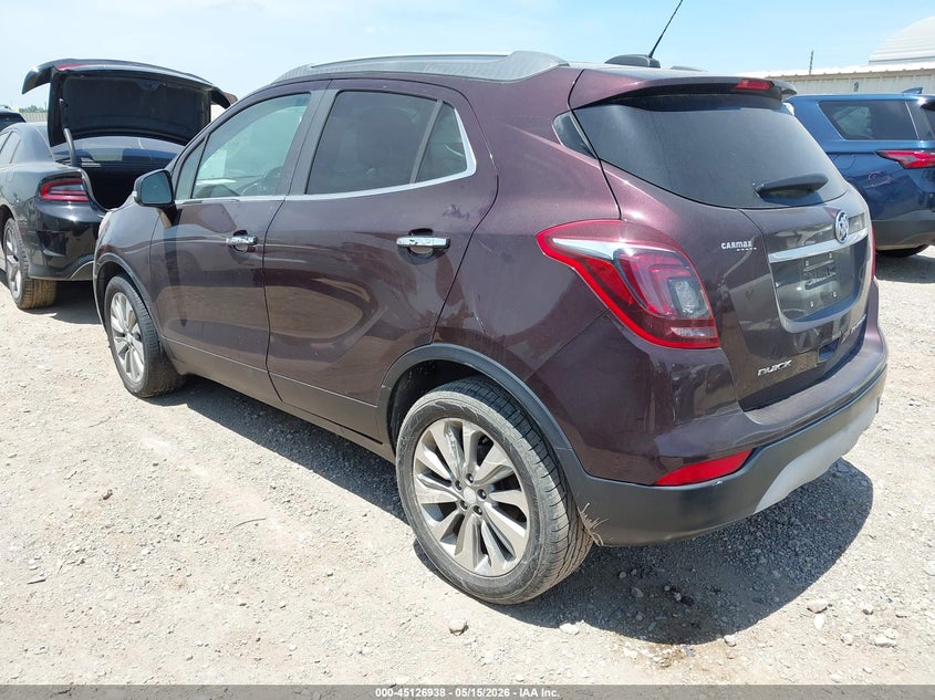 Vin: kl4cjasbxhb104228, lot: 45624554, buick encore preferred 20173