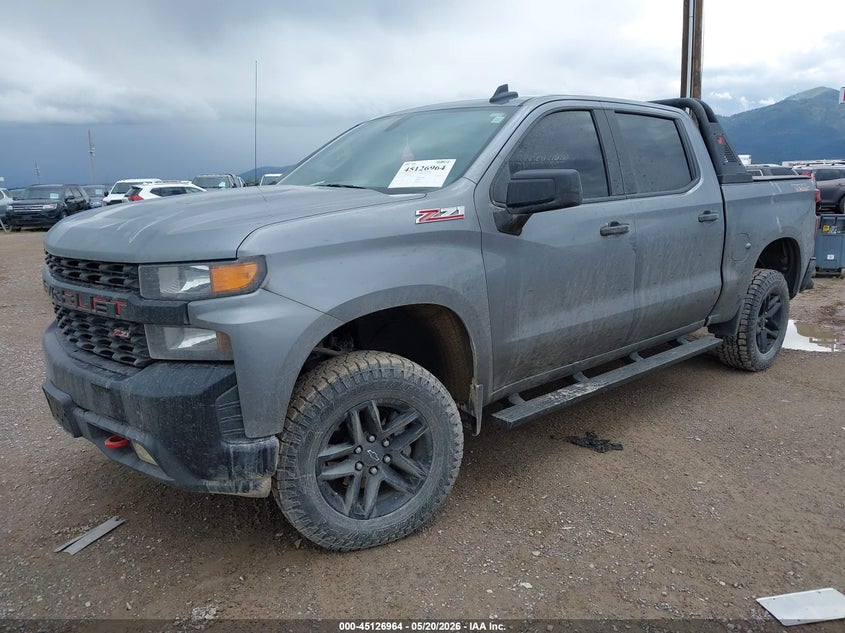 VIN 1GCPYCEK6NZ144657 2022 CHEVROLET SILVERADO 1500 LTD 4WD  SHORT BED CUSTOM TRAIL BOSS