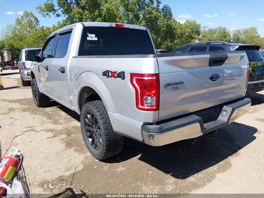 Vin: 1ftew1ep0hfc37015, lot: 45624620, ford f-150 xlt 20173