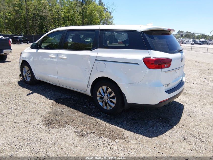 Vin: kndma5c13l6645680, lot: 45624645, kia sedona l 20203