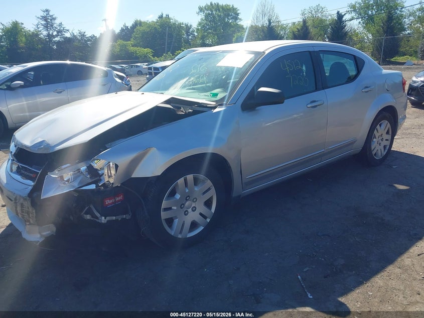 2012 Dodge Avenger Se 1C3CDZAB4CN322464 photo 1