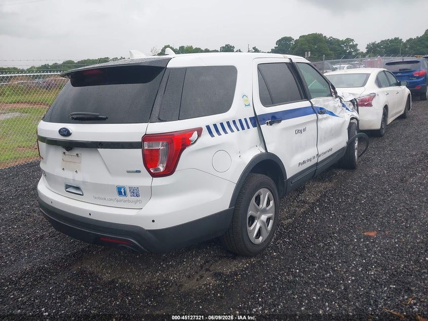 Vin: 1fm5k8ar0hgc07921, lot: 45624937, ford utility police interceptor 20174