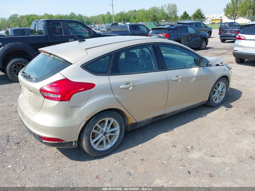 Vin: 1fadp3k21hl312812, lot: 45625121, ford focus se 20174