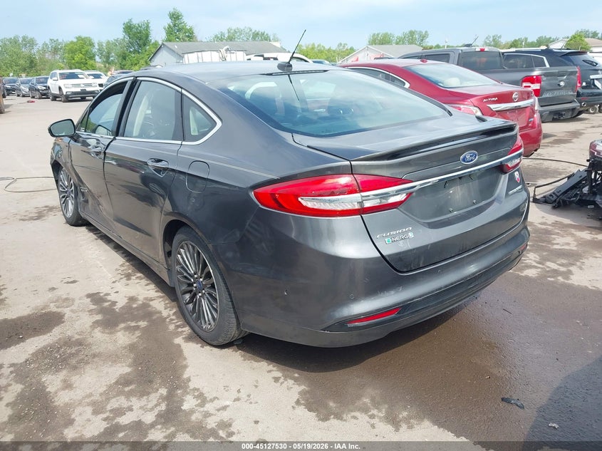 Vin: 3fa6p0su4hr152063, lot: 45625146, ford fusion energi titanium 20173