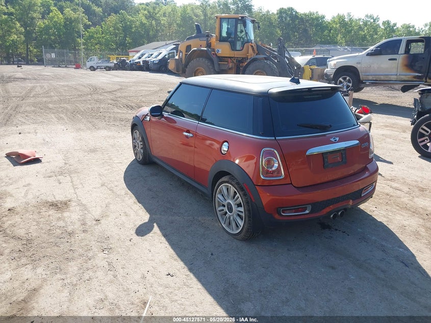 Vin: wmwsv3c55dt388587, lot: 45625187, mini hardtop cooper s 20133