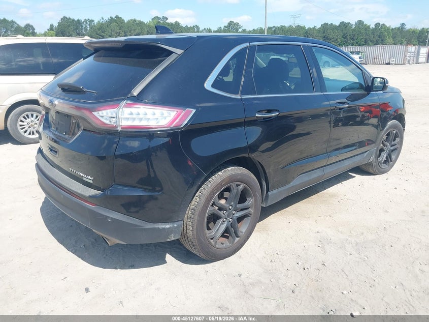 Vin: 2fmpk3k92jbb41556, lot: 45625223, ford edge titanium 20184