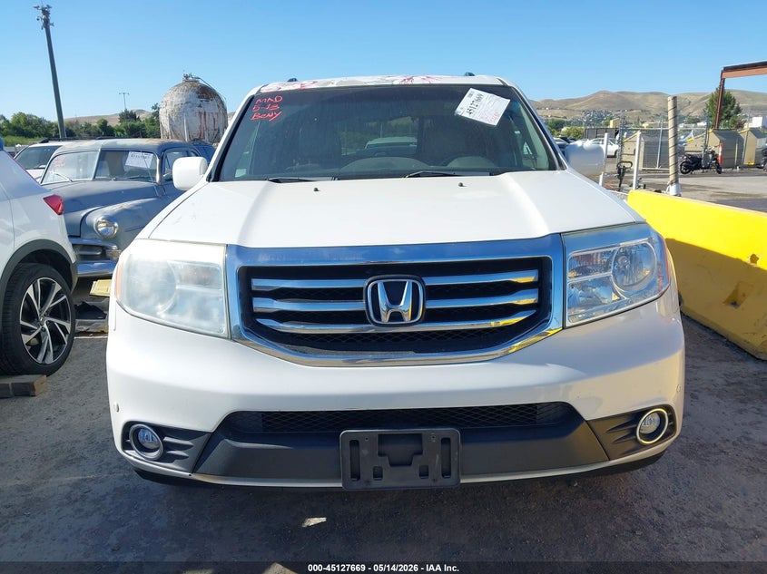 2012 Honda Pilot 3.5 Touring white Lot 111045127669 Vin 5FNYF4H92CB031381