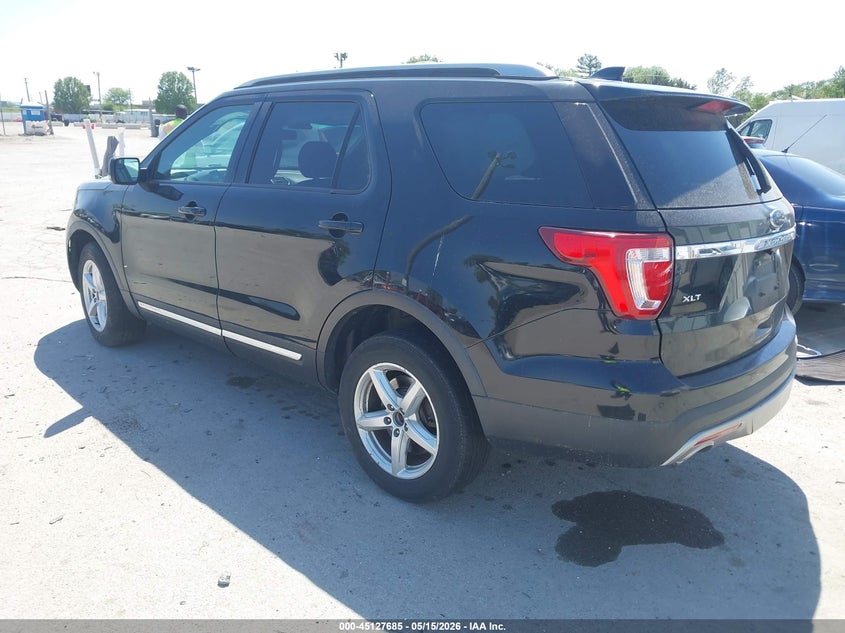 Vin: 1fm5k8d89gga25233, lot: 45625301, ford explorer xlt 20163