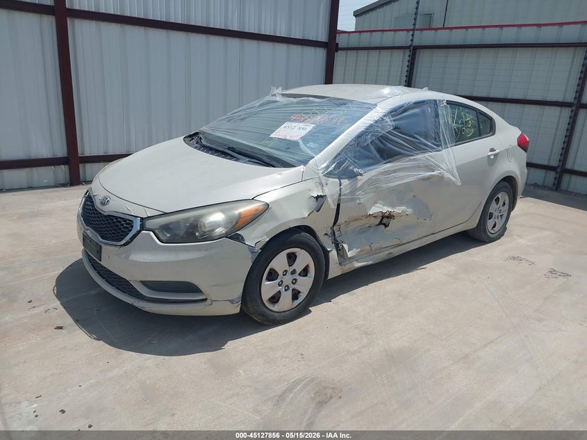 Vin: knafk4a6xe5145052, lot: 45625472, kia forte lx 20142