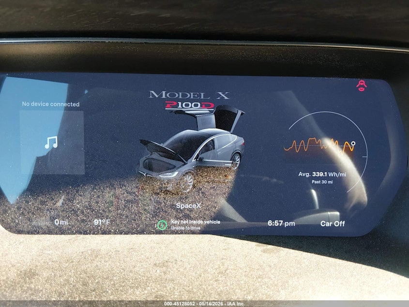 2017 TESLA MODEL X auction photo 7