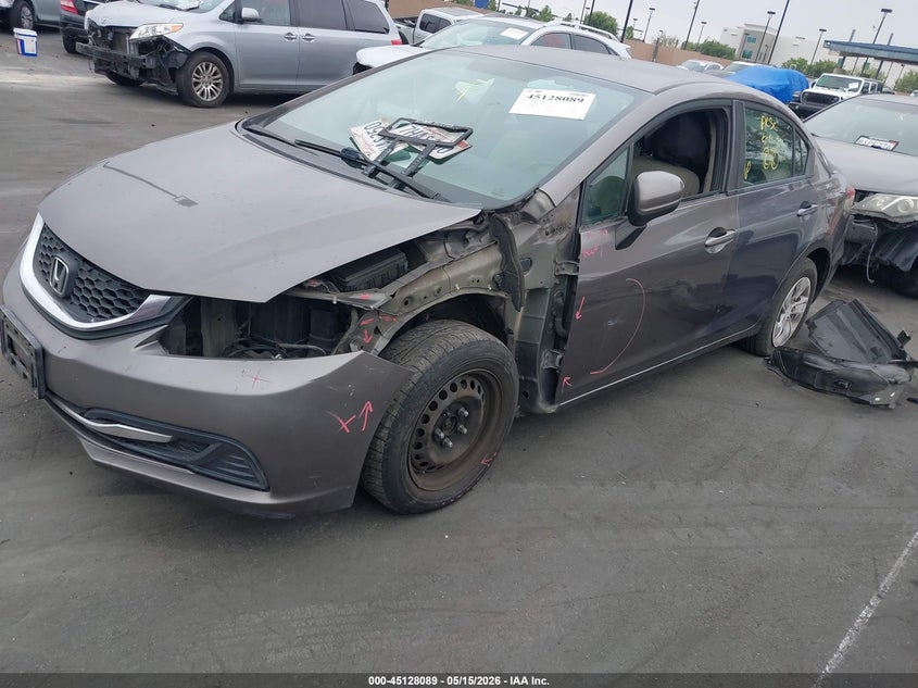 2014 Honda Civic Lx 19XFB2F54EE244140 photo 1