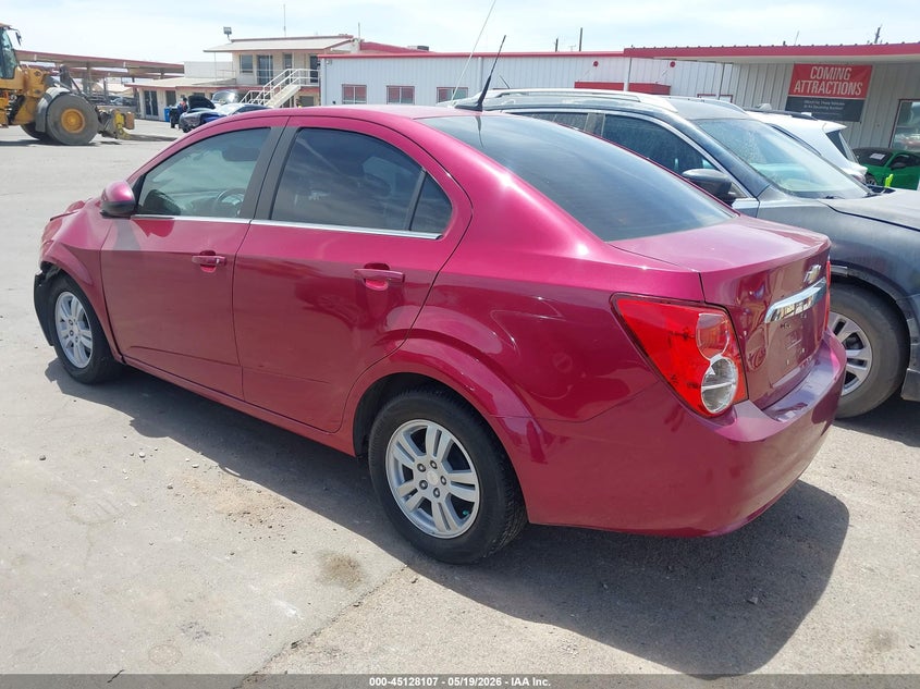 Vin: 1g1jc5sh4e4131856, lot: 45625723, chevrolet sonic lt auto 20143