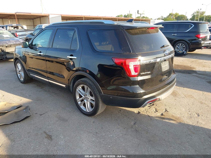 Vin: 1fm5k7f86hgd85441, lot: 45625747, ford explorer limited 20173