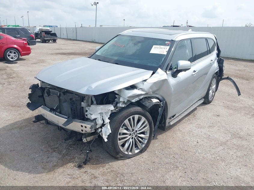 Vin: 5tdkdrah0ps028457, lot: 45625829, toyota highlander platinum 20232