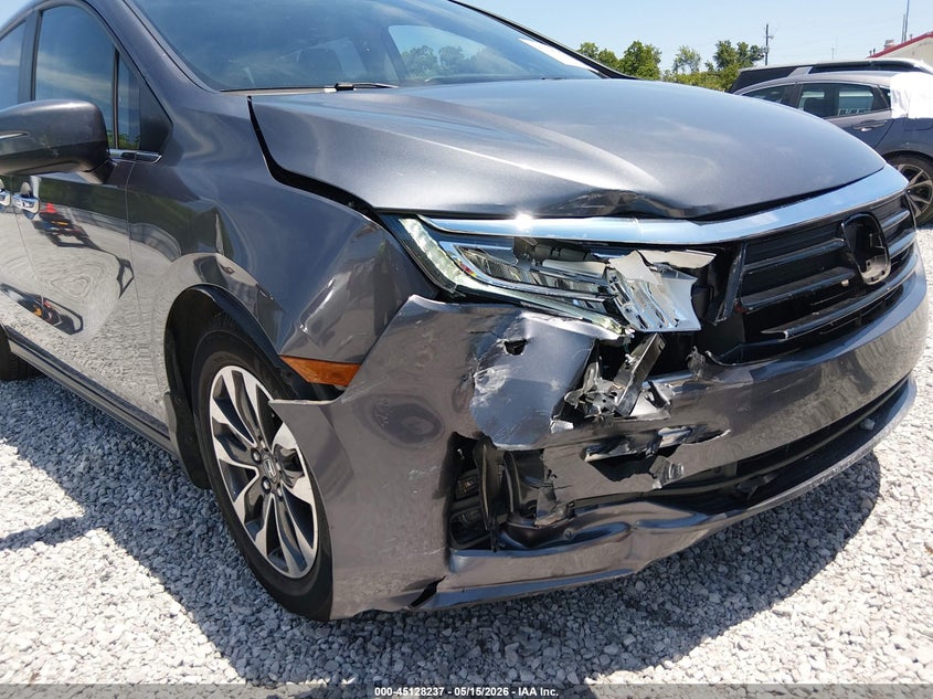 2022 Honda Odyssey Ex-L VIN: 5FNRL6H78NB046445 Lot: 45128237